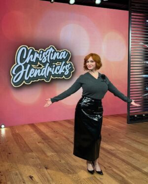 Christina Hendricks Instagram - Thank you @accesshollywood for having me! @goodamericanfamilyhulu