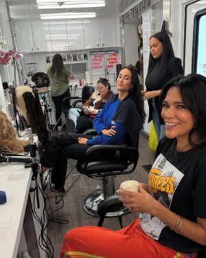 Courtney Eaton Instagram - FINALE🫀 

A lot of incredible people came together to make this season. @simonekessell you are absolute magic! Thank you for everything you brought to Lottie. You gave her your whole heart. I couldn’t be more proud of our crew and cast. Happy season 3 watching! #yellowjackets