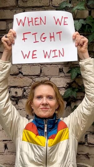 Cynthia Nixon Instagram - Power to the people!