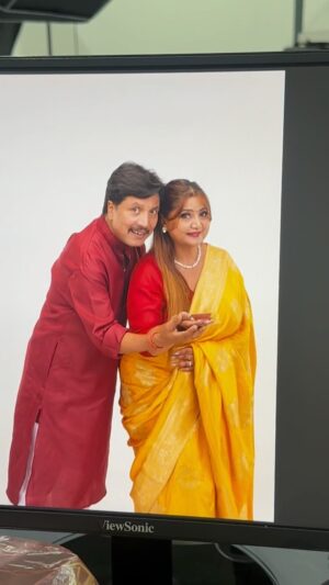 Deepa Shree Niraula Instagram - “Behind the scenes with the dynamic duo, Deepak Raj Giri and Deepa Shree Niraula, for the latest IME Pay shoot!  Transforming moments on set with
flawless makeup and timeless style, bringing out their vibrant personalities.
Stay tuned for the magic✨🫶
.
.
#Makeupartist #MUA #Makeupaddict #Beautyguru #Makeuplover #Makeupgoals #Makeupinspiration #Makeupart #CertifiedMUA #Makeupartistworld #Makeuppassion #Makeuptranformation #ProMUA
#|МЕРау #OnSetMagic #DeepakRajGiri
#DeepaShreeNiraula #NepaliCelebs