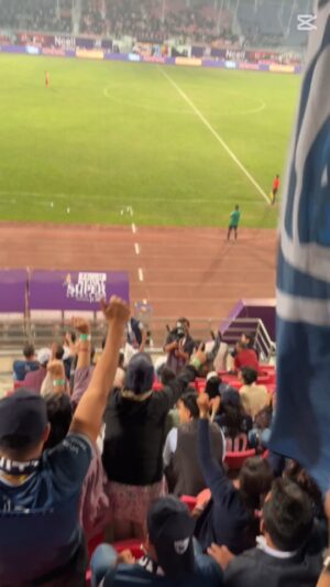 Deepa Shree Niraula Instagram - FC Chitwan fans brought the energy, and their team delivered! 🔥⚡ With team's president Sachin Dhakal and stars like Deepak Raj Giri & Deepa Shree Niraula  cheering from the stands, The Panthers roared to their first-ever opening match victory! 🏆⚽ Sitting at the top of the table, this win meant everything! 🎉💛

 #NcellNSL #NSL #NepalSuperLeague #AbaKhelchaNepal #FCChitwan