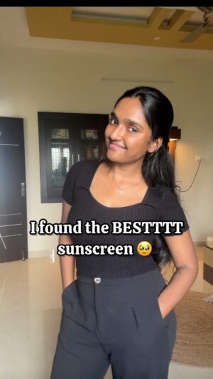 Dharshini Sambathkumar Instagram - Comment "sunscreen” to buy the best sunscreen ever. I just love this sunscreen seriously 🥹 Darkening of skin and acne was a problem with silicone sunscreens until I found this game-changer! Lightweight, non-greasy, no white cast and worth every repurchase. Trust me, you will but it again. Comment “link” for the direct DM〽️
.
.
#darkeningofskin #sunscreen #bestsunscreen #bestfind