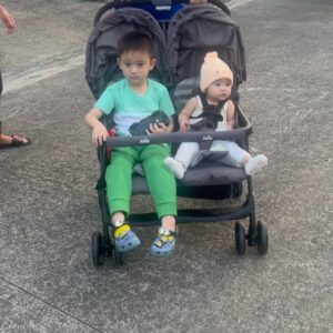Diane Medina Instagram - Thank you Lord for the gift of Family! Love you so much my Lord Jesus Christ! 

@rodjuncruz @joaquin_ilustre @isabella_ilustre 

Thank you @joiebabyph for our twin stroller! Finally nagamit nanamin we really waited for Isabella to turn 8 mos para she can fit inside the stroller already hehe