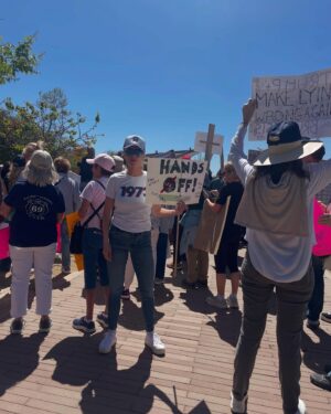 Eileen Davidson Van Patten Instagram - #handsoff2025 #malibustrong with @kendragelner @50501movement #handsoff