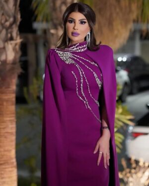 Elham Al Fadalah Instagram - جميلة تمسي بالخير عليكم 💜

من كواليس تصوير المسلسل الرمضاني #بيت_حموله 

👗 @makalos_boutique 
📸 @abdulwahabstudio 

#الهام_الفضاله #تالينتس_برودكشن #رمضان2025