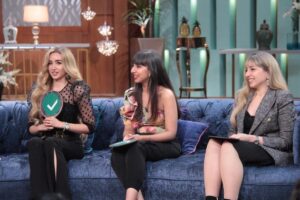 Farah El Zahed Instagram - ‏It is been always a pleasure being in such a great show with the one and only @monaelshazly.official and this time it was the three of us Me, @hannahelzahed and @nourlzahed as we had an interesting time talking and laughing together in this outstanding show because actually it is always fun being in #ma3akommonaelshazly and an honor meeting such an iconic Egyptian host.

PS: Skip the last picture in this post because really we were dying inside and it was so terrifying too 😂❤️