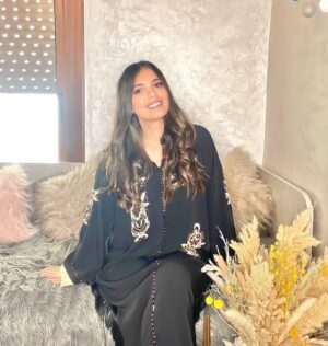 Fatima Zahra Qanboua Instagram - عيدكم مبارك سعيد 🐑 

@hautecouturebynadiabenchqroun