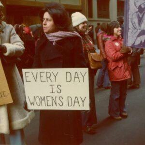Gloria Steinem Instagram - Human history should include women’s history. But because that isn’t yet the case, celebrating women’s history is a window into a world as if women mattered.

Each week on Substack throughout Women’s History Month, I will share pieces from my archives that I hope contribute to opening our eyes and hearts to a more complete record of the past. Find the first installation at the link in my bio.

Photograph of unknown woman at the International Women’s Day March in New York City on March 8, 1975. From the archives of @gloriasfoundation