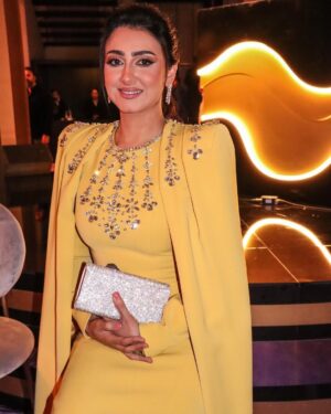 Haifa Hussein Instagram - @nena.fo27 
@riyadhseason 
#joyawards 
#موسم_الرياض 
Makeup: @thajbaa_makeup 
Hairstyle : @eliechnouda1 
Dress : @incanto_boutique