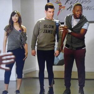 Hannah Simone Instagram - Max, Morn and me on the pod. The gang’s back together 🦁 🐠 throw your favorite Schmidtty quote in the comments @themessaroundpod #youths