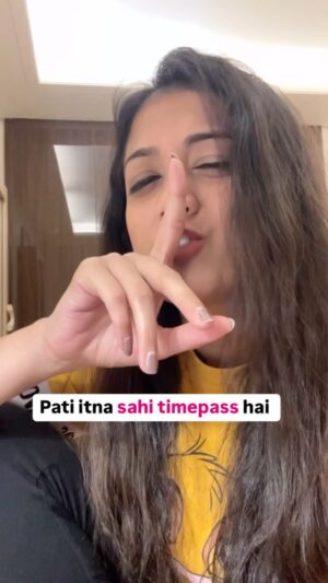 Harshita Gupta Instagram - @shreychhabra_  PATI ❌ 
TIMEPASS ✅