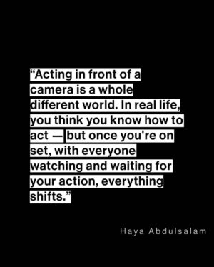 Haya Abdulsalam Instagram - Haya Abdulsalam keeps proving that art comes before fame. Staying true to her beliefs and what she stands for, she continues to challenge the system and what it means to be an actor in an industry that’s shifting toward fame before art.

Art Direction @athnainmag
Photography @f_albisher 
Makeup @alrumaihbeauty 
Hair @nawalq8ya17