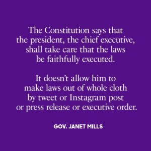 Hillary Clinton Instagram - We fought a whole war so that we wouldn't have to consider one man's declarations binding. Thanks for putting it so clearly, @governorjanetmills!