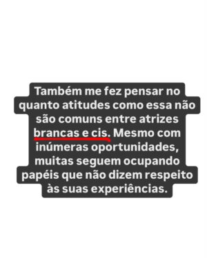 Indira Nascimento Instagram - Todo meu carinho e admiração à @thainaduarte e à @annamuylaert que estão abertas a construir o cinema que a gente acredita. 🎬🏳️‍⚧️🏳️‍🌈⚧️🤎