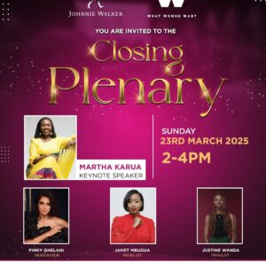 Janet Mbugua Instagram - Just look at this lineup…I mean! (Swipe and see for yourself 🙌🏾) 

Excited that the #WhatWomenWantSummit kicks off tomorrow, March 21st, at 6 PM with a Gala Dinner! 

Happening at Trademark Hotel, a weekend filled with inspiring conversations, intimate fireside chats, and hands-on workshops. 

I’ll be participating in sessions on Saturday and Sunday—stay tuned for more details! 

Top tip? Come with a friend or two…you’ll have a lot to unpack.

Tickets are available on Mookh.africa:
	•	3-day pass (Fri–Sun): Ksh 10,000
	•	Weekend pass (Sat & Sun): Ksh 3,000
	•	Single-day pass: Ksh 2,000

Use code WWW2025 for a Ksh 300 discount! Huge thanks to @whatwomenwantke and @pinkyghelani for organizing this inspiring weekend. 🫶🏾

#WomenEmpowerment #WWW2025 #DadaCulture