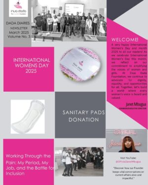 Janet Mbugua Instagram - Whoop 🙌🏾 Welcome to Inua Dada’s newsletter! 

This International Women’s Month, we’re excited to share our journey—the ups, downs, and passion projects that drive our mission. 

From advocating for workplace dignity to ensuring menstrual health access, we remain committed to amplifying change. Let’s keep breaking barriers and lifting each other up—because when women rise, we all rise! #IWD2025 #InuaDadaEmpowers #InuaDada #Newsletter