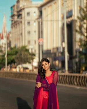 Jasmine Parveen Instagram - 💜🦋
.
.
📸: @jascaptures_ 
👗: @akshara___boutique
