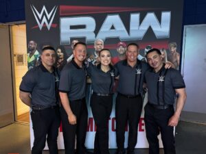 Jessika Evelyn Heiser Instagram - Thank you London from our #WWERaw crew! Grateful  to be welcomed to Monday nights 🔥

3 weeks of international shows was crazy! 

Brussels, Glasgow and London thank you for pushing us closer to Wrestlemania! We are only a few weeks out now and it’s going to fly. 

✈️ home for a few days! More work to do 💪🏻💪🏻💪🏻

Grateful, and the work to my best self continues! 

Glam: @bfabulous1 🩵🔥