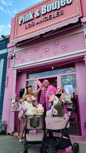 Josetty Hurtado Instagram - Labubu Day 💗 Mini Vlog

Follow my friends
@coltyleather 
@lunalovebad 
@waticala 
@dopest.e 

Restaurant @pinkandboujeela 
My Stroller is from @fikago_us link in Bio
My Outfit is from @fashionnova 

 #labubu #popmart #littletokyo #kawaii #losangeles #california #irvine #oc #orangecounty  #ootd #fashion #dress #zimomo #pink #pinkaesthetic #chanel