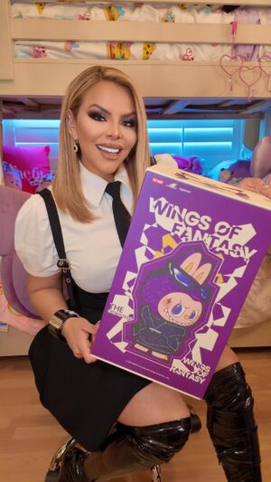 Josetty Hurtado Instagram - Labubu x Pronounce 💜 Unboxing 

#labubuxpronounce #pronounce #wingsoffantasy #labubu #outfit #popmart #fashion #ootd #losangeles #california #irvine #oc #orangecounty #fashionweek #milanfashionweek #losangelesfashionweek #chanel
