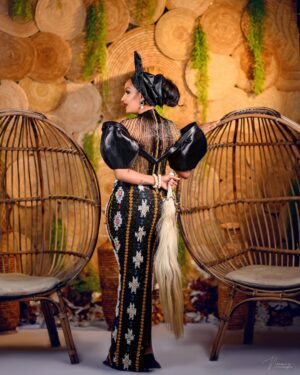 Juliet Ibrahim Instagram - She is strength wrapped in grace and beauty rooted in heritage. An African woman is bold, radiant, and unapologetically powerful. Her skin tells stories, her eyes hold wisdom, and her presence commands the room. She is the embodiment of culture, resilience, and timeless elegance and She is Me- Juliet Ibrahim. 

Outfit @lakimmyfashion
Photographer @nonniz_photography 
Decor @amploevents 
Gele @chygele