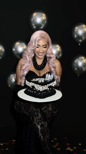 Juliet Ibrahim Instagram - I had a specific concept for my birthday photoshoot and I discussed it with my amazing glam squad and they made sure I got what I wanted including the detailed birthday cake which was super delicious. This is a special post to thank you all for making my birthday special! 
-
Fashion Stylist 
@styledbytimi

Makeup
@make_upbykilo

Hairstylist 
@olamidestouch

Photographer 
@stephn.ad 

Cake 
@blrestaurant 

Lashes 
@shadesbyjulietibrahim