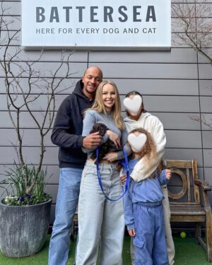 Katie Piper Instagram - We have expanded our family… Introducing Sugar 🐶The girls have wanted a brother or sister for so long and we wanted to make this happen. Our gorgeous girl came from @battersea Dogs & Cats Home and we are so happy to make our home, her new home. Big shout out to the amazing team @battersea for all the incredible work they do rescuing dogs and cats everyday. Now apologies in advance for all the puppy spam that is about to follow over the next few months 🐕