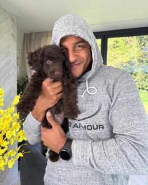 Katie Piper Instagram - We have expanded our family… Introducing Sugar 🐶The girls have wanted a brother or sister for so long and we wanted to make this happen. Our gorgeous girl came from @battersea Dogs & Cats Home and we are so happy to make our home, her new home. Big shout out to the amazing team @battersea for all the incredible work they do rescuing dogs and cats everyday. Now apologies in advance for all the puppy spam that is about to follow over the next few months 🐕