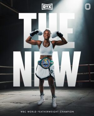 Laila Ali Instagram - TIARA BROWN JUST GOT HER WBC BELT FROM LAILA ALI & President Mauricio Sulaiman 🥹🏆🔥 @tiara.anointed @thereallailaali @wbcboxing @wbcmoro