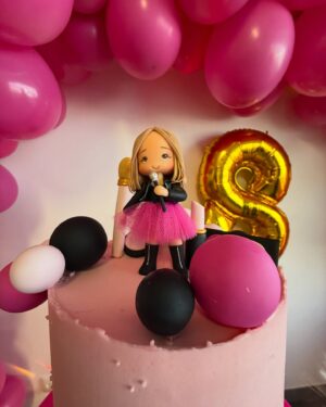 Laura Figueiredo Instagram - Feliz Aniversário, Princesa 👸🏻🩷 Que sejas infinitamente feliz como o número ♾️ ✨

@quantumparkalmada 
@acucaralacarte 
@melesal.catering