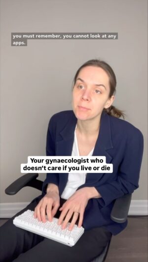 Laura Ramoso Instagram - Why do I feel like pulling out my phone is a crime 
.
.
.
.
.
#doctor #doctormemes #medical #medicalschool #medicalmemes #gynaecologist #gyno #obgyn #gynaecology #walkinclinic #doctorlife #doctor #satire #pov #discover #relatable #midtwenties #paptest #pap #papsmear #familydoctor #annualcheckup #womanproblems #physicalcomedy #femalehealth #healthcare #womenshealth