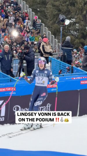 Lindsey Vonn Instagram - What a moment! 🥹 @lindseyvonn 🇺🇸 is BACK ON THE WORLD CUP PODIUM! 🥈

#fisalpine #worldcupsunvalley #lindseyvonn #wintersport