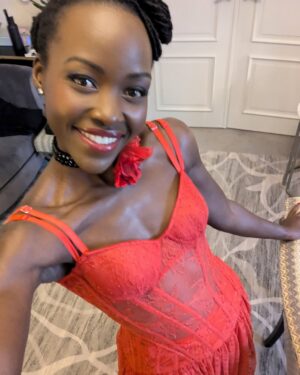 Lupita Nyong'o Instagram - My photos 🤳🏿 from a wild and wonderful time sharing @‌TheWildRobot with the world. Can’t wait to celebrate this special film one last time on Sunday at the Academy Awards 🤖🫶🏿🐣