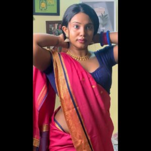 Madhu Meetha Instagram - 🦋#instagram #instadaily #instagood #instamood #cute #love #picture #picoftheday #saree #madhumeetha #explorepage #exploremore