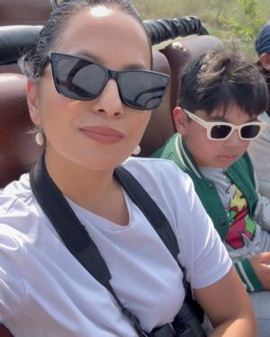 Malvika Subba Instagram - Cheers to 9 years of Motherhood and Rio’s 9th birthday . We are blessed to have come this far and share this journey with you . Thank you Universe . 🤍🤍🤍 #motherhood #9thbirthday  #genalpha #rio #nepaliketa #amario
