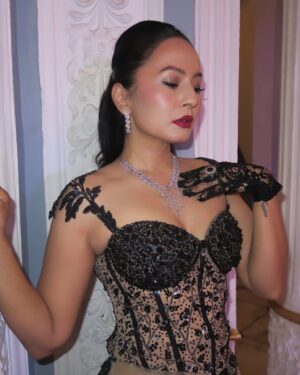 Malvika Subba Instagram - #bts Femme Fatale Noir @nilu_gairhe @preciverse____ @itsaayushaa @sobha.bantawa @iamprashish for @designersrunway Event by @nextmodels.nepal Mua @sangu_lamtari Hair @deeya_mgrr #fashionshow #runway #showstopper