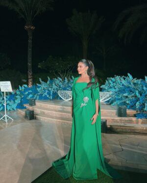 Mariam Hussein Instagram - 🇸🇦 Saudi weddings are the best 💚💚
This beautiful dress from @adamaris.official 💚💚💚