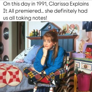 Melissa Joan Hart Instagram - It seems yesterday was an anniversary.  34years since #ClarissaExplainsitAll premiered on @nickelodeon. 
Thanks to @costanzagrams for pointing me to the post by @90skidthrowbacks. 
PS if you want a reboot, harass the people at Nick. 🧡