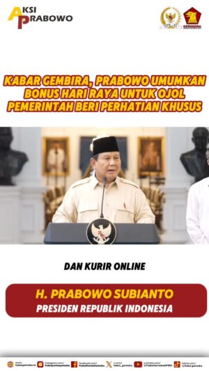 Melly Goeslaw Instagram - Kabar Gembira, Prabowo Umumkan Bonus Hari Raya untuk Ojol: Pemerintah Beri Perhatian Khusus

Jakarta — Presiden RI Prabowo Subianto mengumumkan Bonus Hari Raya (BHR) untuk ojek online (ojol) baik pengemudi maupun kurir. Hal ini merupakan bentuk perhatian khusus pemerintah untuk para pengemudi ini. 

Hal ini diumumkan Prabowo dalam konferensi pers bersama CEO GoTo Patrick Walujo dan CEO Grab Anthony Tan di Istana Merdeka, Jakarta, Senin (10/3).

"Tahun ini pemerintah menaruh perhatian khusus pada pengemudi dan kurir online yang telah memberikan kontribusi penting dan mendukung layanan transportasi dan logistik di Indonesia. Untuk itu pemerintah mengimbau kepada seluruh perusahaan layanan transportasi aplikasi untuk memberi Bonus Hari Raya dalam bentuk uang tunai dengan mempertimbangkan keaktifan pekerja," kata Prabowo.

Prabowo mengatakan pemerintah akan mengatur pemberian bonus hari raya dari perusahaan yang menaungi para pengemudi dan kurir _online_ untuk memberikan BHR dalam bentuk uang tunai dengan keaktifan kerja. Saat ini terdapat kurang lebih 250 ribu pekerja pengemudi kurir online yang aktif dan 1 juta sampai 1,5 juta yang berstatus part time.

"Untuk besaran mekanisme nanti akan dirundingkan dan akan disampaikan oleh Menteri Ketenagakerjaan melalui surat edaran," ujar Prabowo.

Ia pun berharap kebijakan ini memberikan dampak positif untuk para ojol dan mengucapkan terima kasih kepada semua pihak yang ikut mewujudkan kebijakan ini. 

"Saudara sekalian semoga dengan kebijakan ini para pekerja dan para pengemudi _online_ dapat merasakan libur dan mudik dan Idul Fitri dalam keadaan yang baik. Saya juga ucapkan terima kasih kepada Menteri Ketenagkerjaan, Menteri Perhubungan, Sekretariat Negara, Sekretariat Kabinet dan juga pimpinan perusahaan atas kerja sama yang baik juga saya ucapkan terima kasih kepada para pengemudi _online_ di manapun Anda berada," tutup Prabowo.