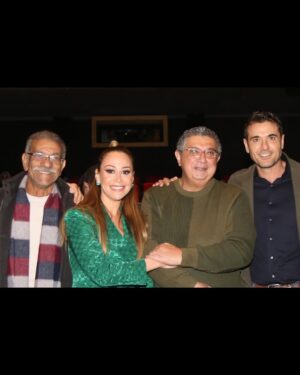 Menna Shalabi Instagram - Starting 2022 on a good note. 💚
@elgareemamovie premiere

من العرض الخاص ل #فيلم_الجريمة، حالياً بجميع دور العرض.

Thank you @amir_magdy_as and @makeupbybejoo for dolling me up 😍
Special thanks to @treshermanasjewellery for the bling 😍🦚✨