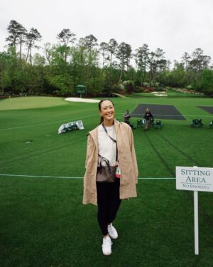 Michelle Wie Instagram - Got to go full golf nerd today and saw Amen corner in person for the first time 🙏🏼 Can’t wait to see some shots (not in the rain hopefully) this week! @themasters

📸: @jamiehan