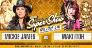 Mickie James Instagram - Hardcore Country 🤠 x J-Pop Idol 🎤 @makifuckingitoh 
🎶Singin’ it & Bringin’ It @officialwrestlecon 4/17 @palms 

🎟️ https://www.ticketmaster.com/game-changer-wrestling-highspots-supershow-las-vegas-nevada-04-17-2025/event/1700623CA54810A5

#wwe #wweraw #wrestlemania #lasvegas #vegas #gcw #mickiejames #makiitoh #wrestlecon