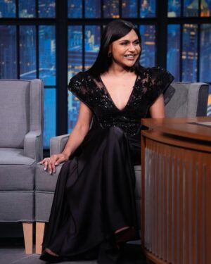 Mindy Kaling Instagram - While doing press for season 1 of Running Point, it got picked up for Season 2! THANK YOU EVERYONE FOR WATCHING!! Also I love my looks. Best day ever. Thank you for having me @latenightseth… or should I say possible recurring guest star for next season? We’ll discuss. @ikebarinholtz @davidstassen