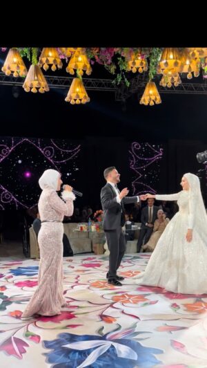 Nedaa Sharara Instagram - قالهالي 🤍 
مبروك ل احلى عروسين
احمد وميناس 👰🏻‍♀️🤵🏻