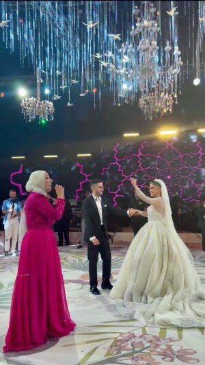Nedaa Sharara Instagram - من حفل زفاف الاخ والصديق 
يزن النوباني والجميلة لينا 🤍