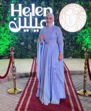 Nedaa Sharara Instagram - إطلالتي ليلة امس في حفل افتتاح مشروع هيلين 
اضخم سكن طالبات في الاردن تحديدا في محافظة اربد سُعدت بتواجدي 💙
@helenhousejo 
شكرا ل الشركة المنظمة لهذا الحدث
 الجميل المبدعين @icon51 
ميكب المبدعه الصديقه 💕@makeup_by_dareen 
فستاني اللي عم بلبسو لتاني مره 
من حلاوته من @ayaabuzahra_