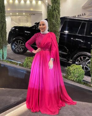 Nedaa Sharara Instagram - 🤍إطلالتي بحفل اليوم 

زفاف الاخ والصديق يزن النوباني والجميلة لينا 
الف مبروك حياييي الله يهنيكم 🤍

شكرا بيان العديلي على الفستان الحلو 
@bayan_aladili_designer 
وشكرا دارين بدره ع الميكب الرائع 
@makeup_by_dareen