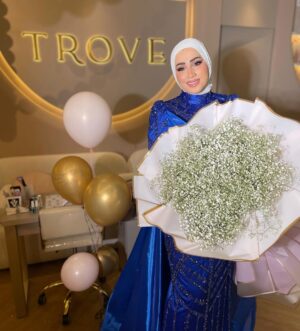 Nedaa Sharara Instagram - 🤍

Makup @makeup_by_dareen 
Dress @bayan_aladili_designer