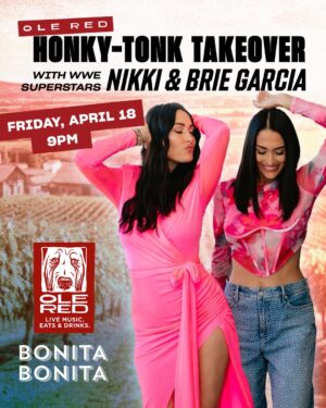 Nikki Garcia Instagram - Ole Red's itchin' to throw a wine night in Vegas with some special guests later this month 👀🍷

Mark your calendars for April 18th when @brie and @nikkigarcia host a special takeover with @bonitabonitawine!

See y'all at Blake's place to play on the Strip! 🤠🎲