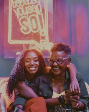Patricia Kihoro Instagram - Day one of day ones! If there was a register of attendees who’ve been to the most number of @byss_ke shows over the last eleven years, I’m pretty sure my mum would easily take the index one spot! But no matter your position, we appreciate you ALL sana sana sana! ❤️

Also, these pictures by @kathomiphotography @liloqueenjulian might just be my favourite of @iamvictoria1711 and I yet! 🤩🤩🤩

See you at tomorrow’s show? 
Bado kuna some tickets, link in my bio or my stories!